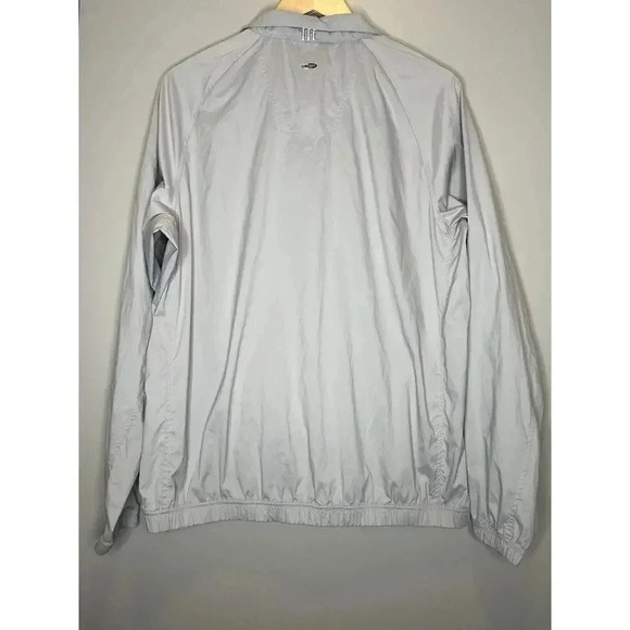 Adidas Climaproof Wind Gray Tracksuit Top Jacket 1/4 Zip Golf Vtg 2008 Mens Med - Picture 7 of 10